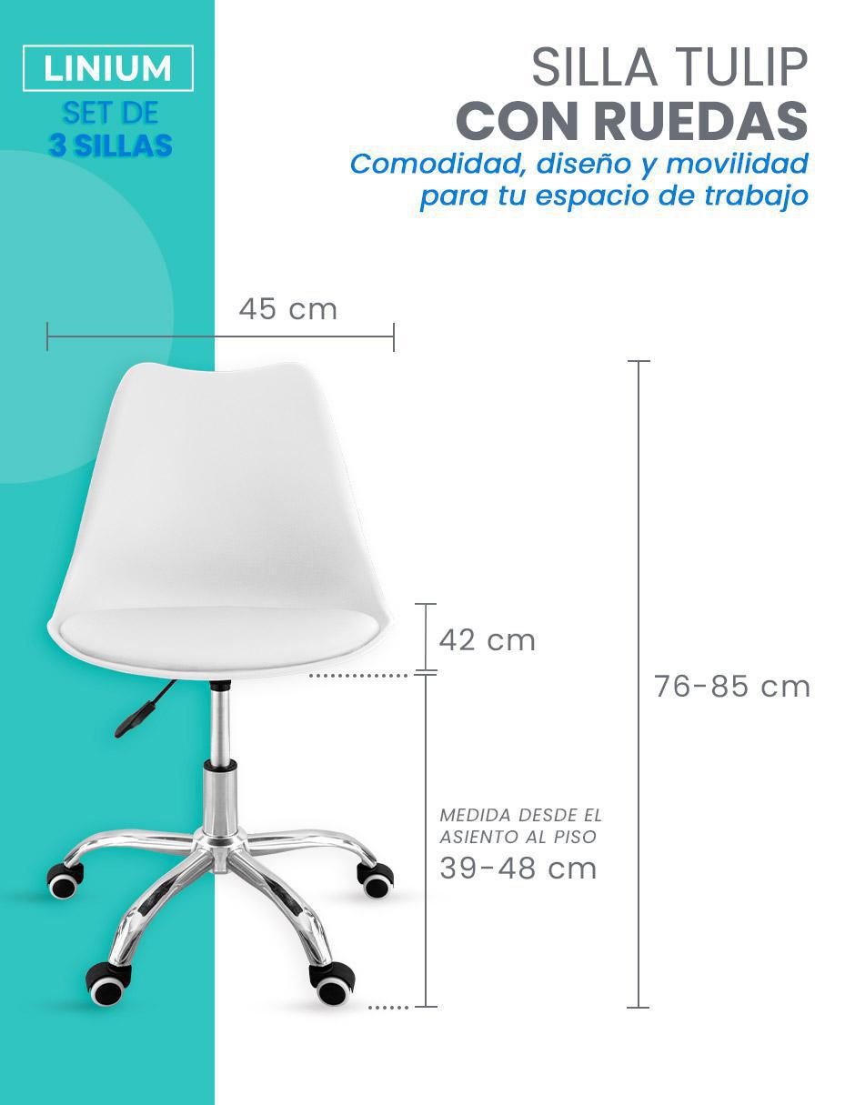 Silla de escritorio 3 piezas 10