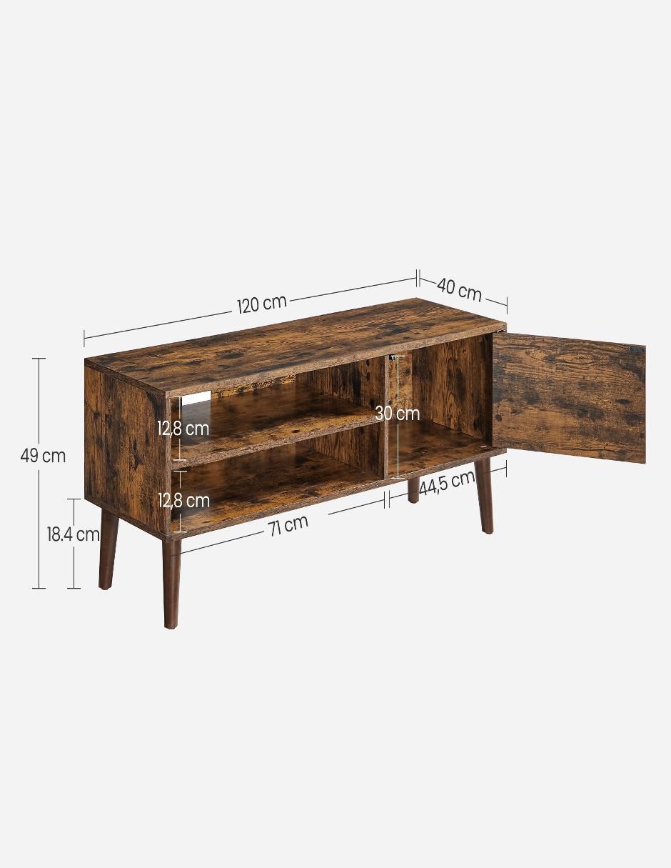 Mueble de TV armable Miranta de aglomerado y madera 4