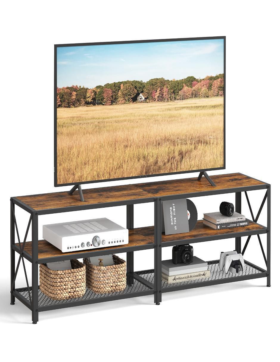 Mueble de TV armable Dailen de metal y madera 3