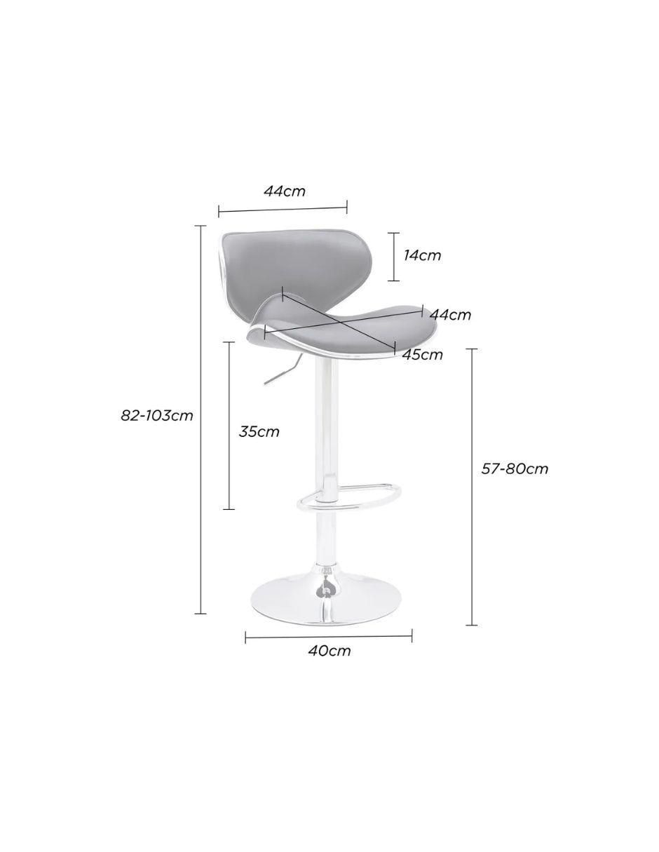 Silla 2 piezas para barra metal 2