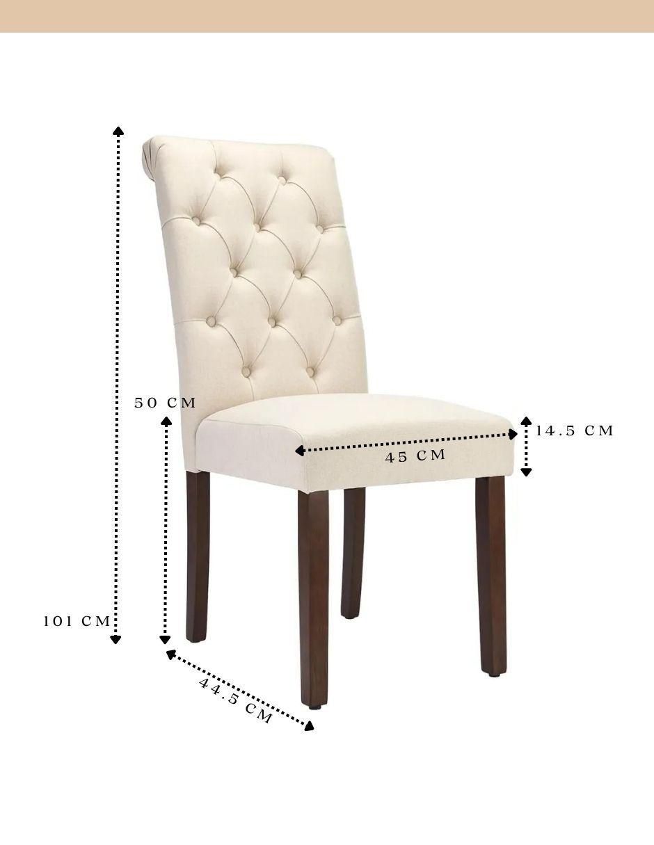 Silla 2 piezas de madera y tela adulto 7