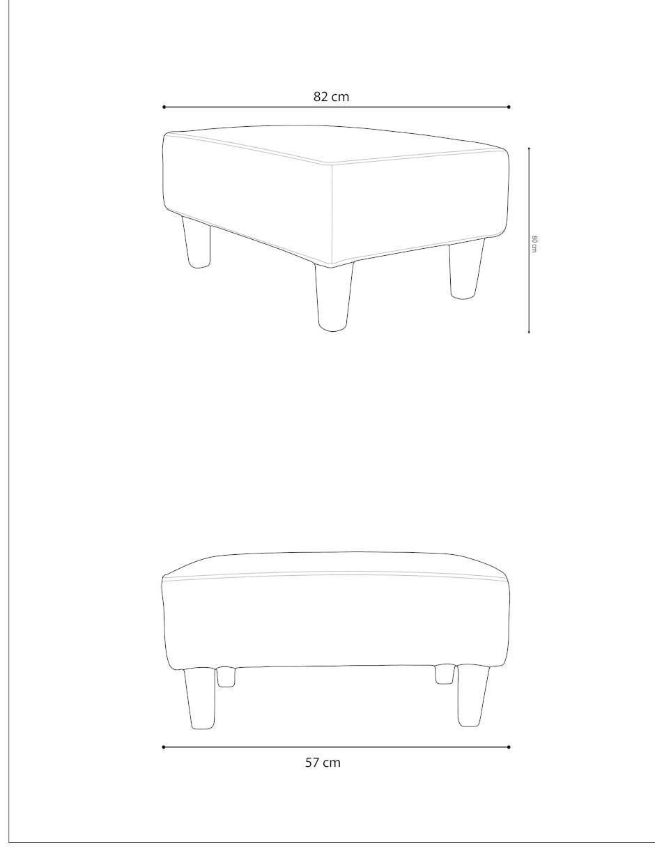 Juego de asiento con taburete Tamoa 3