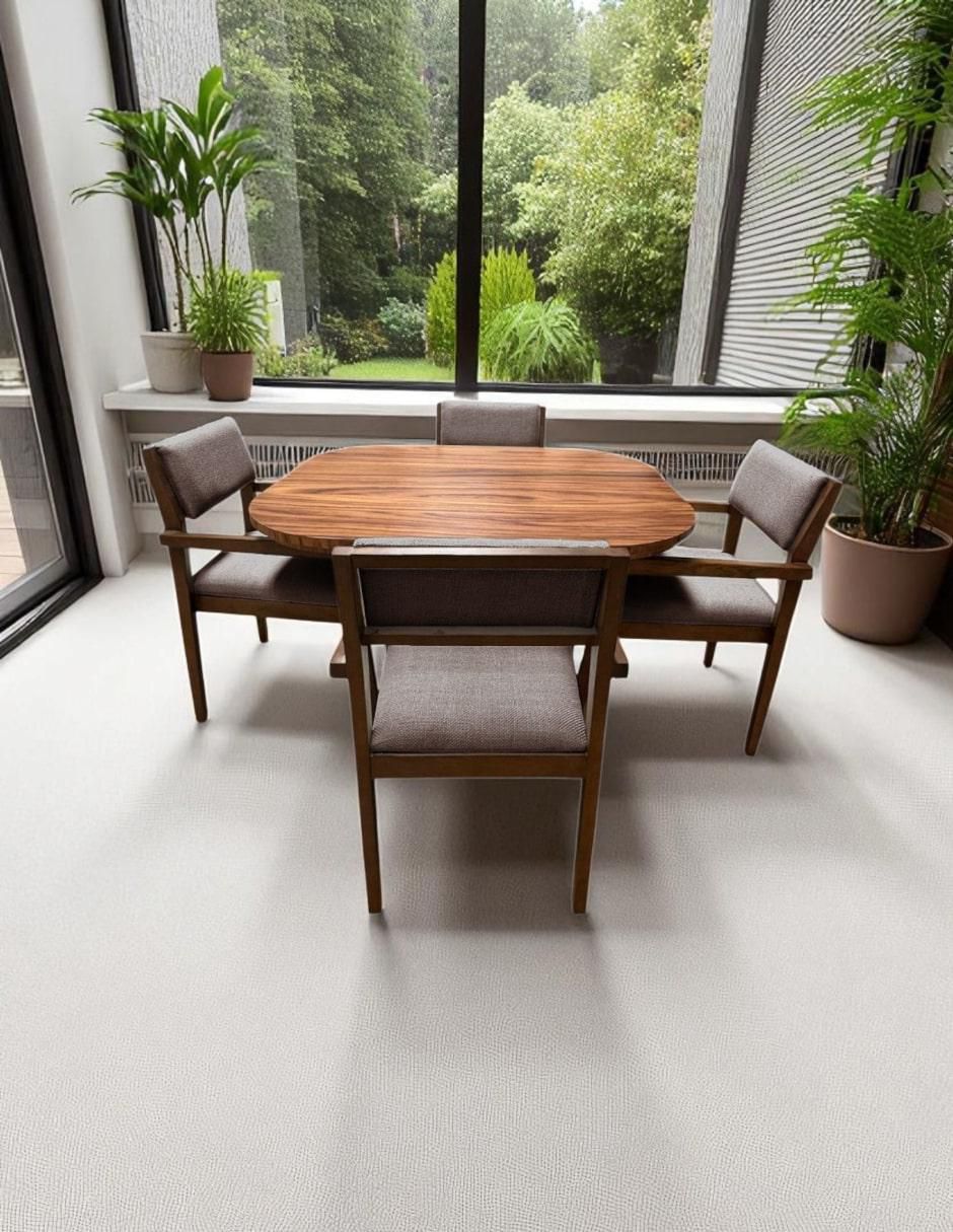 Comedor para 4 personas de madera de parota 5
