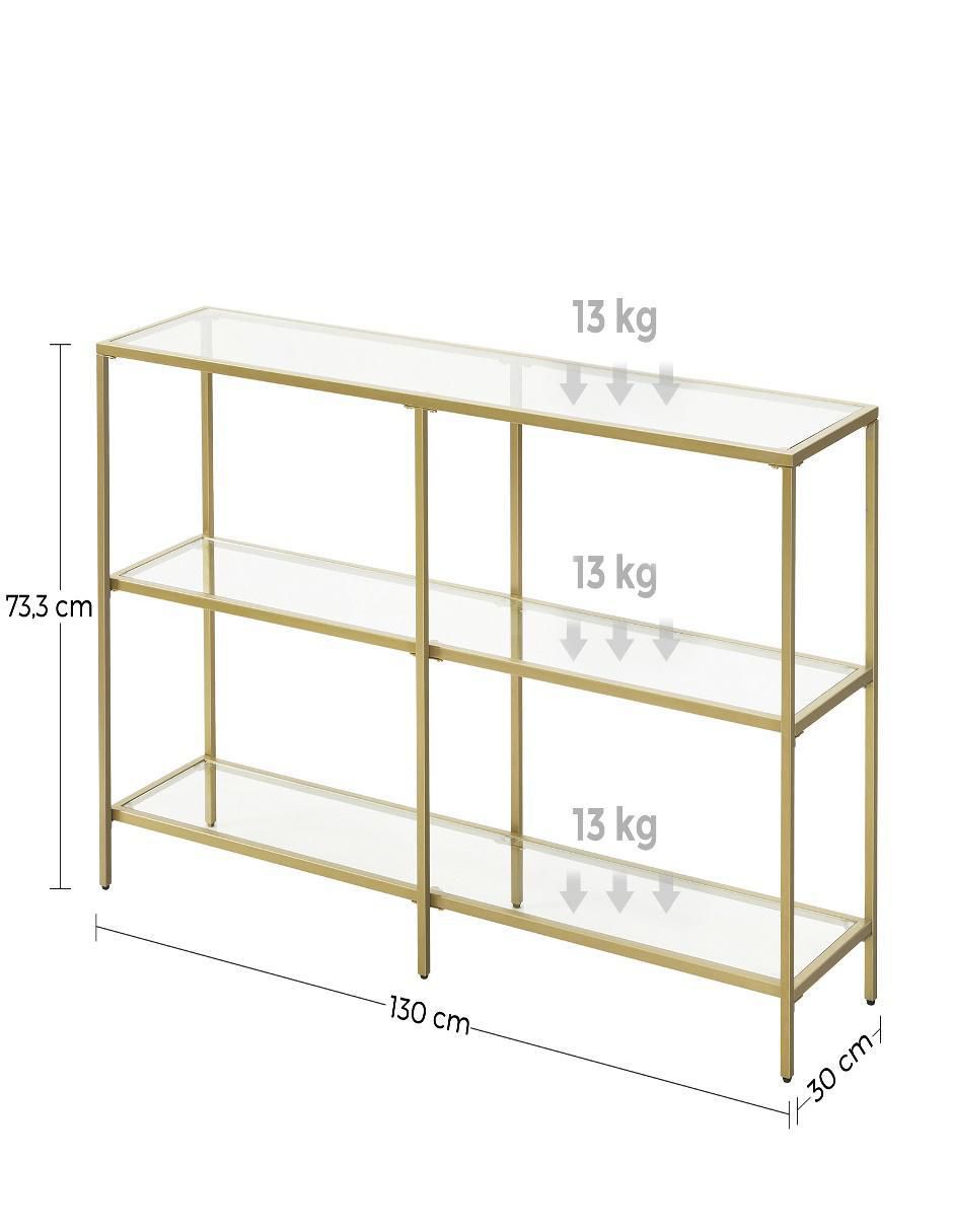 Mesa armable Baris de metal y vidrio 4