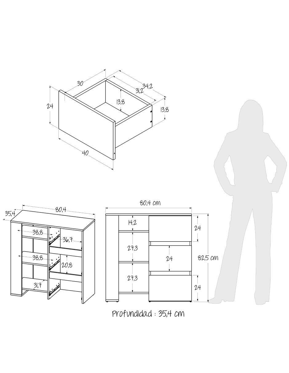 Cajonera armable 8