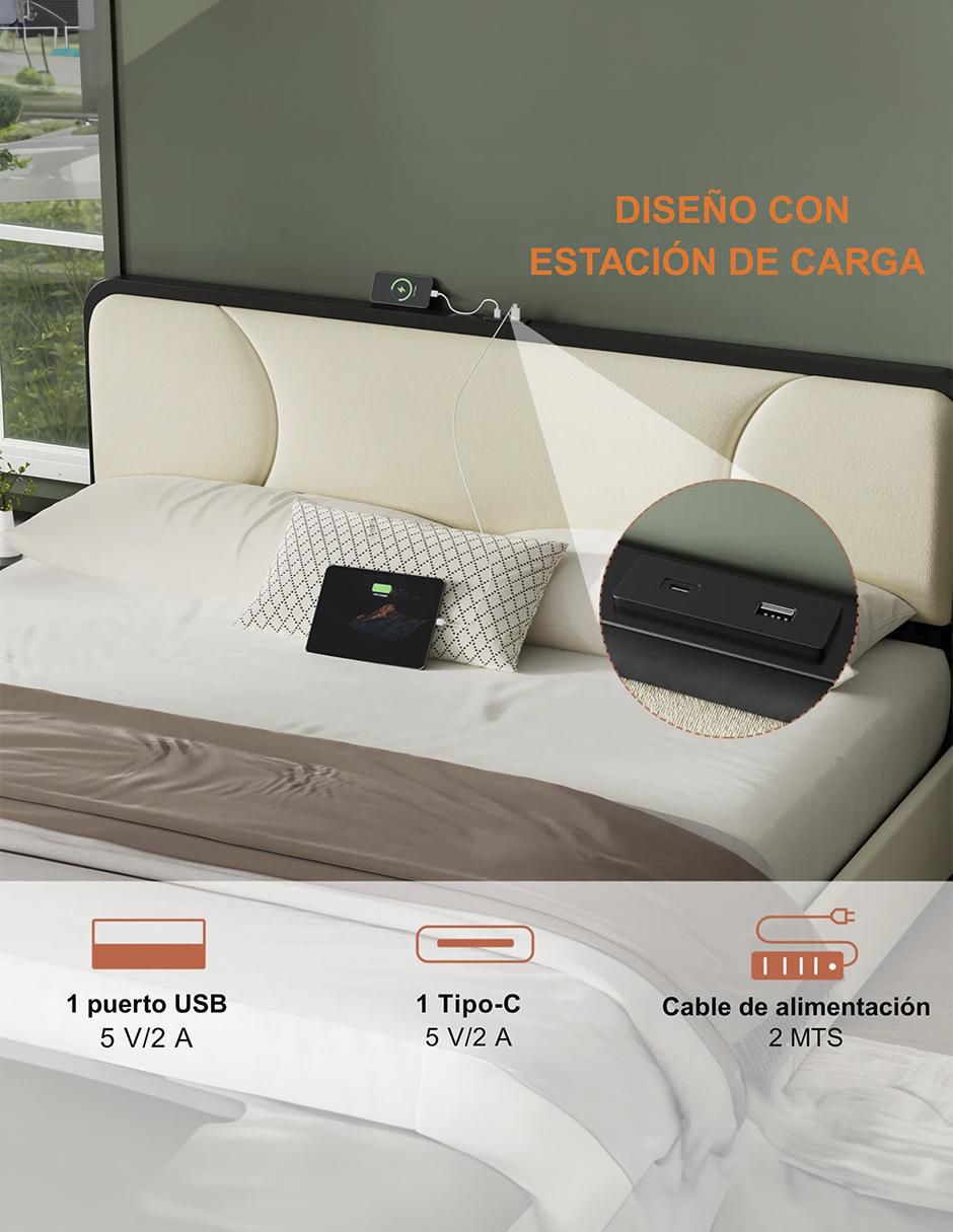 Base para cama Fabato de metal 3