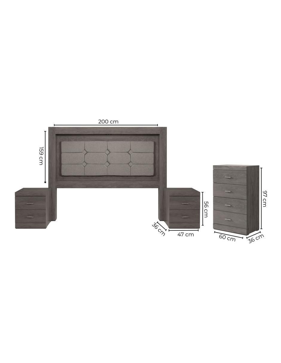 Set recámara Kira de MDF 12