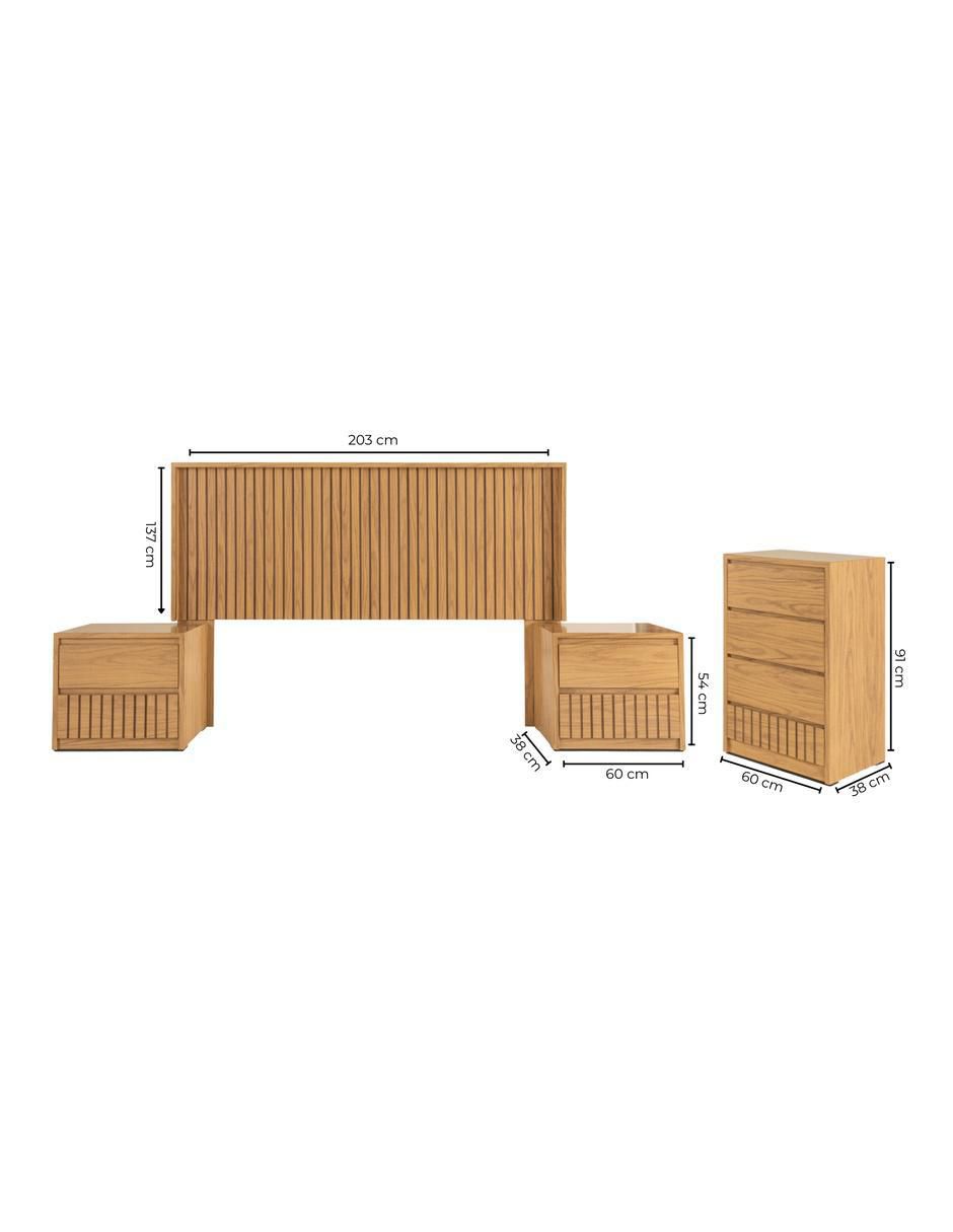 Set recámara Qatar de MDF 15