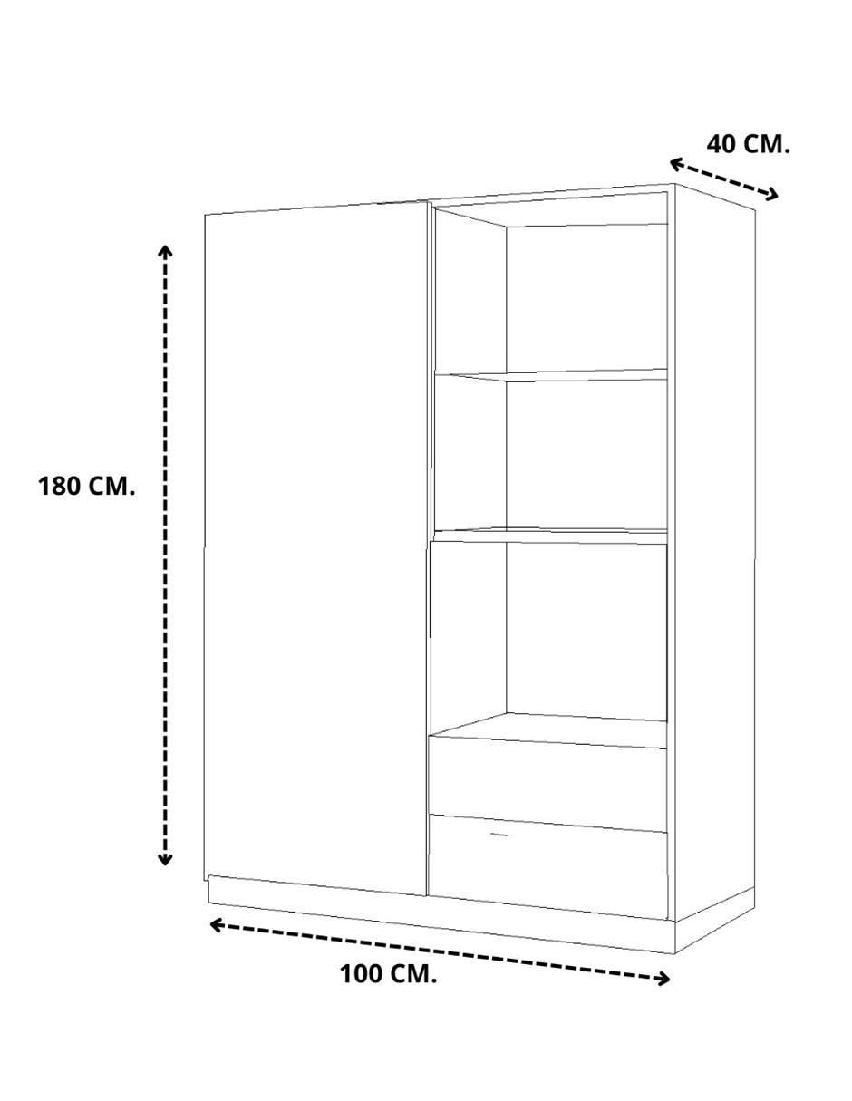 Librero armable de melamina 4