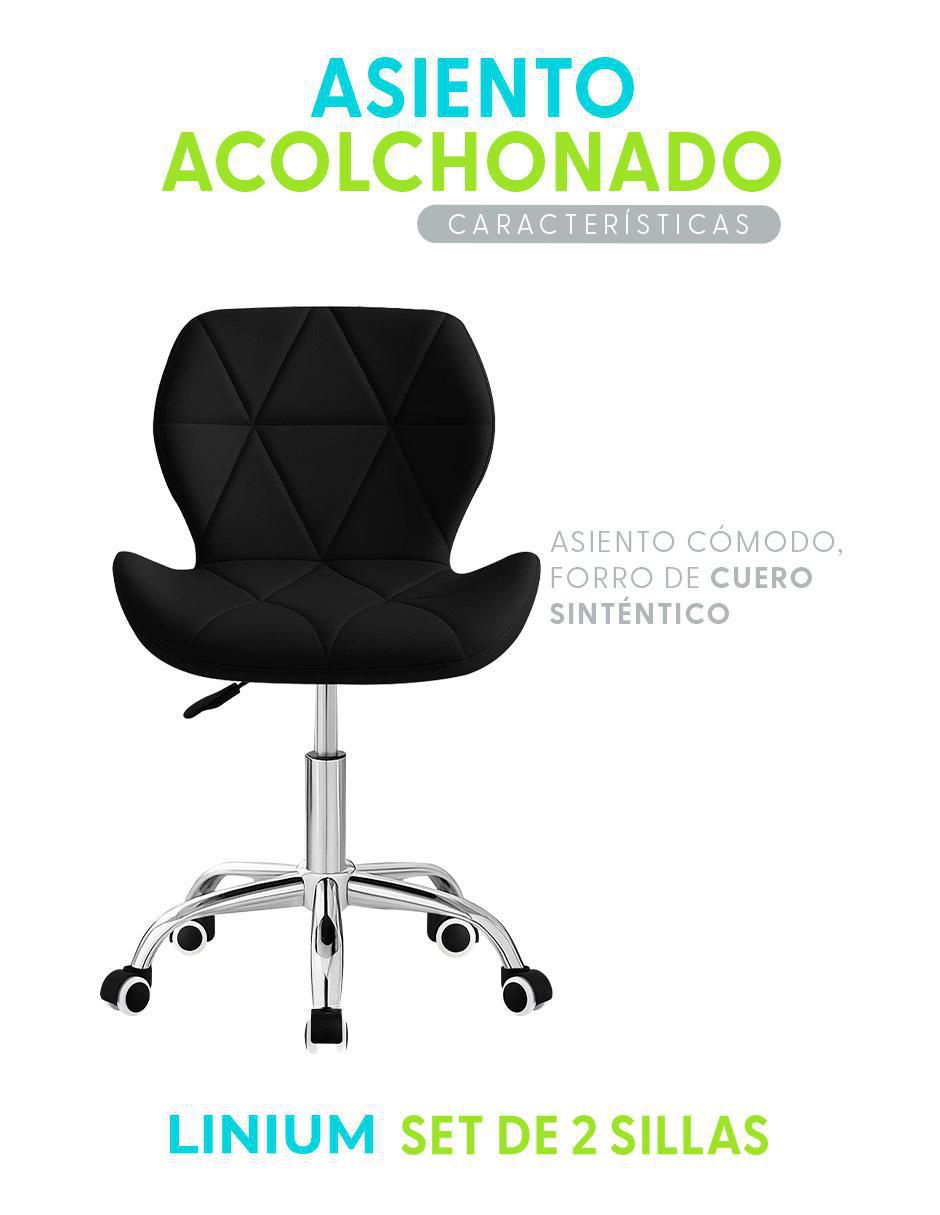 Silla de escritorio 2 piezas Linium