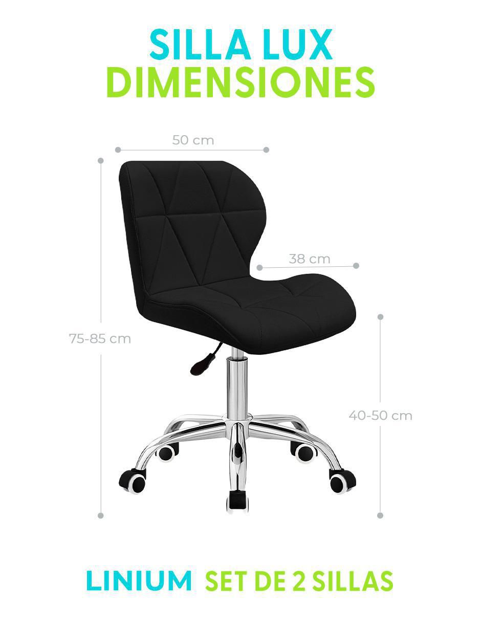 Silla de escritorio 2 piezas Linium