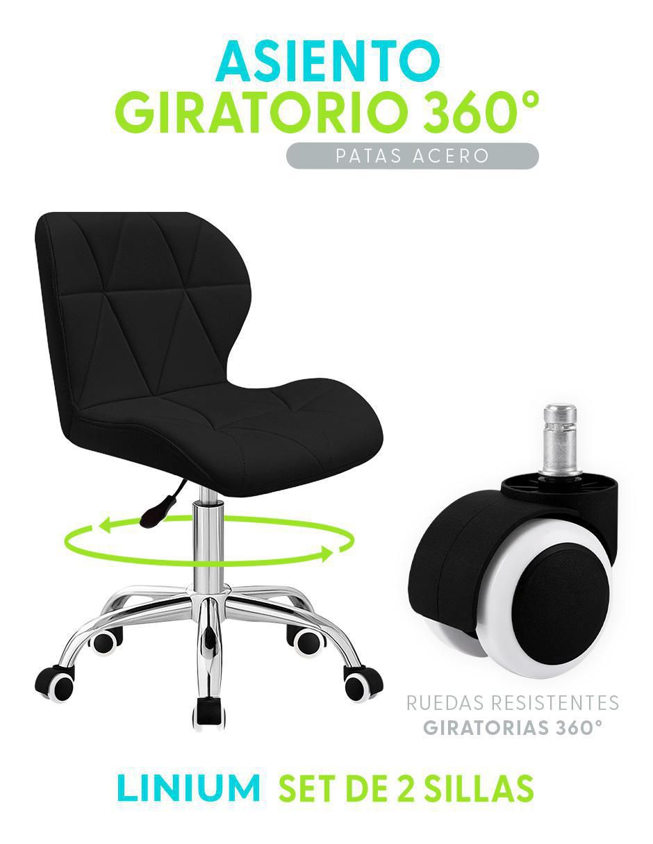 Silla de escritorio 2 piezas Linium