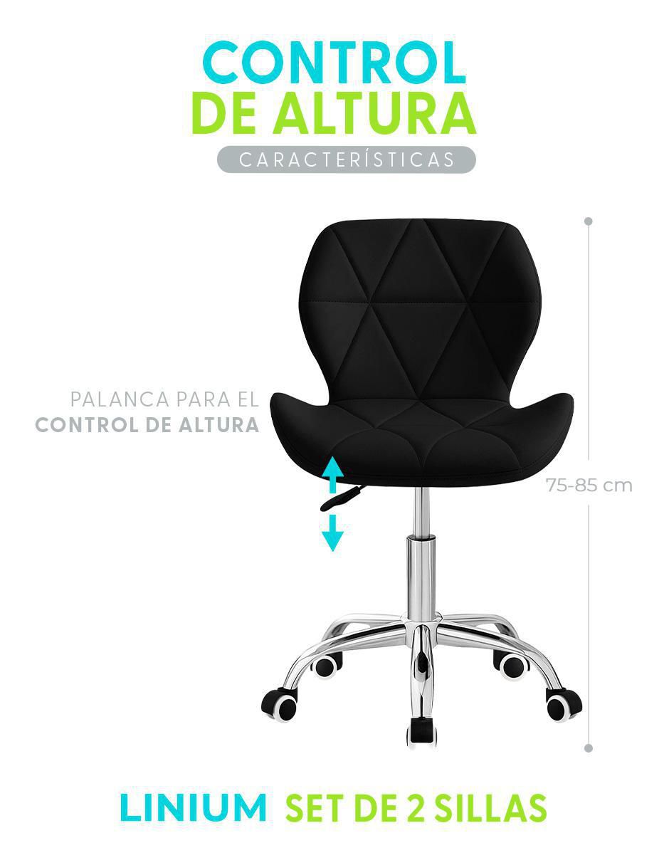 Silla de escritorio 2 piezas Linium