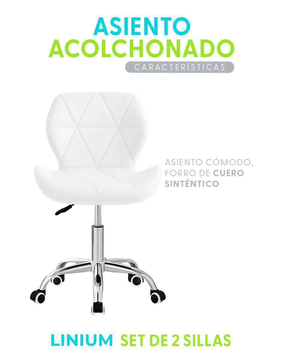Silla de escritorio 2 piezas Linium