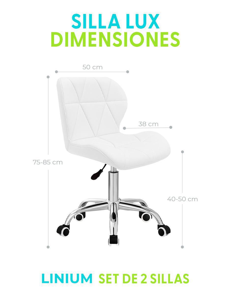 Silla de escritorio 2 piezas Linium