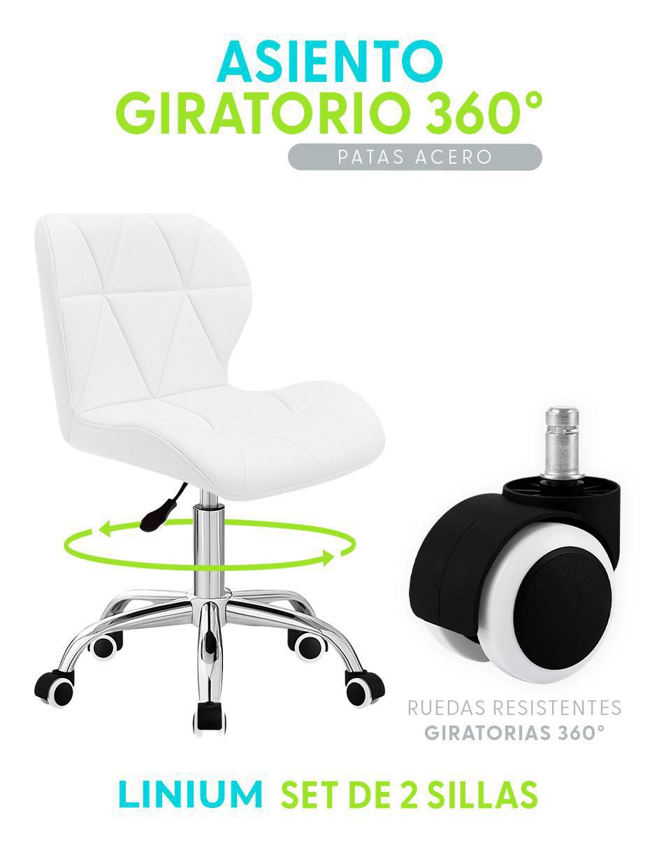Silla de escritorio 2 piezas Linium