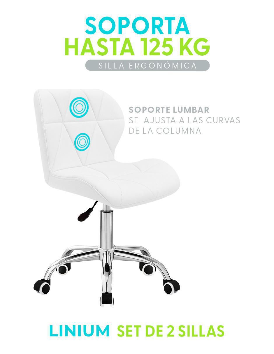 Silla de escritorio 2 piezas Linium