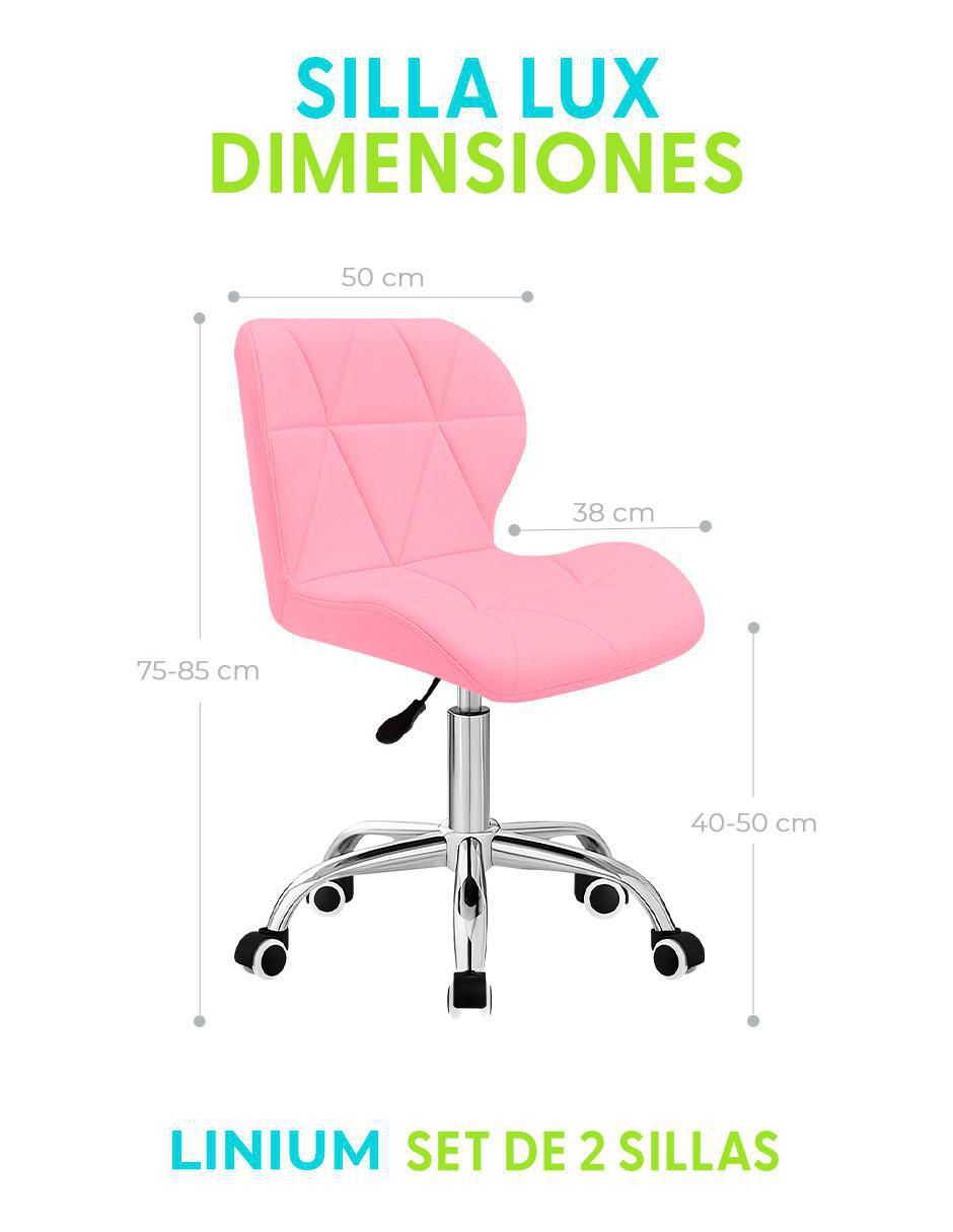 Silla de escritorio 2 piezas 9