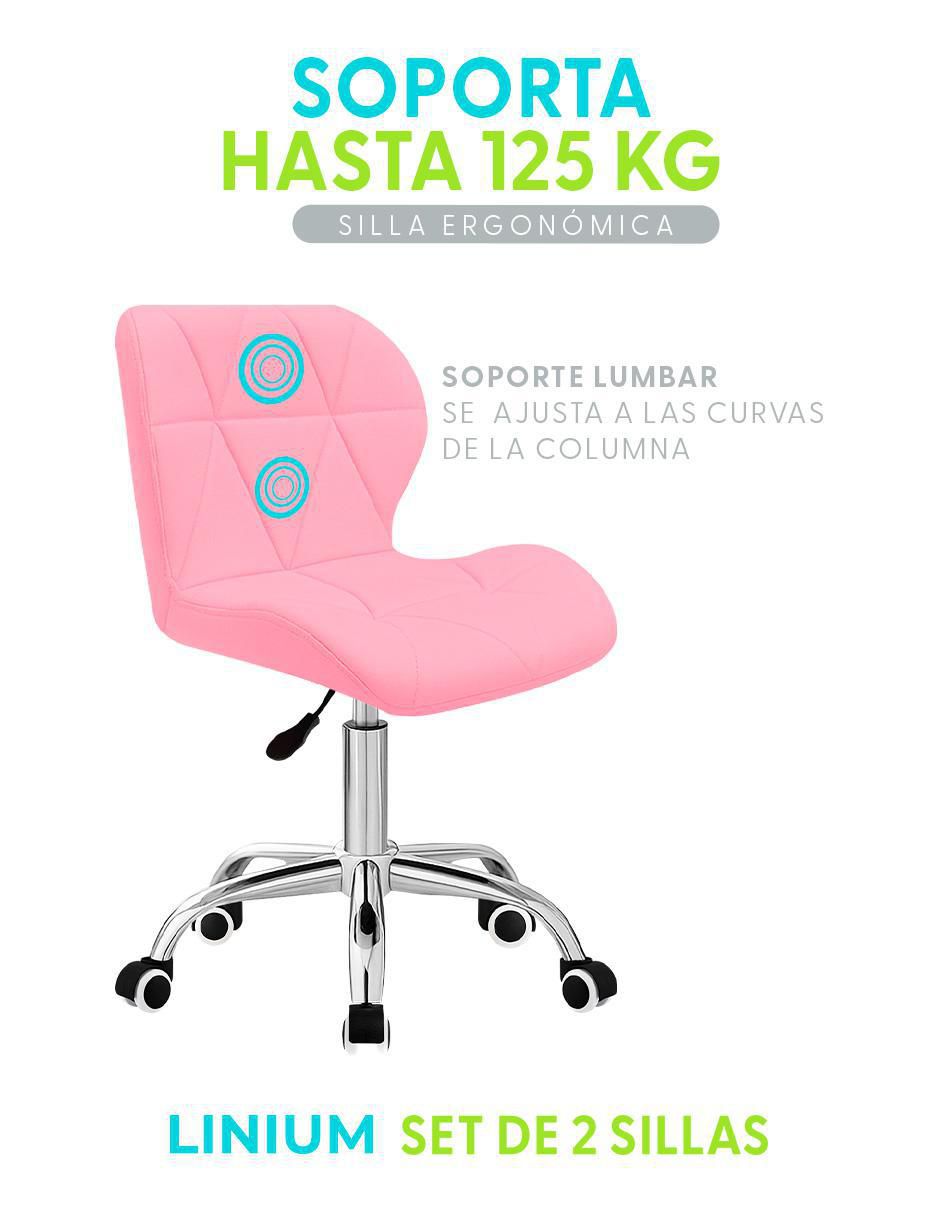 Silla de escritorio 2 piezas 6