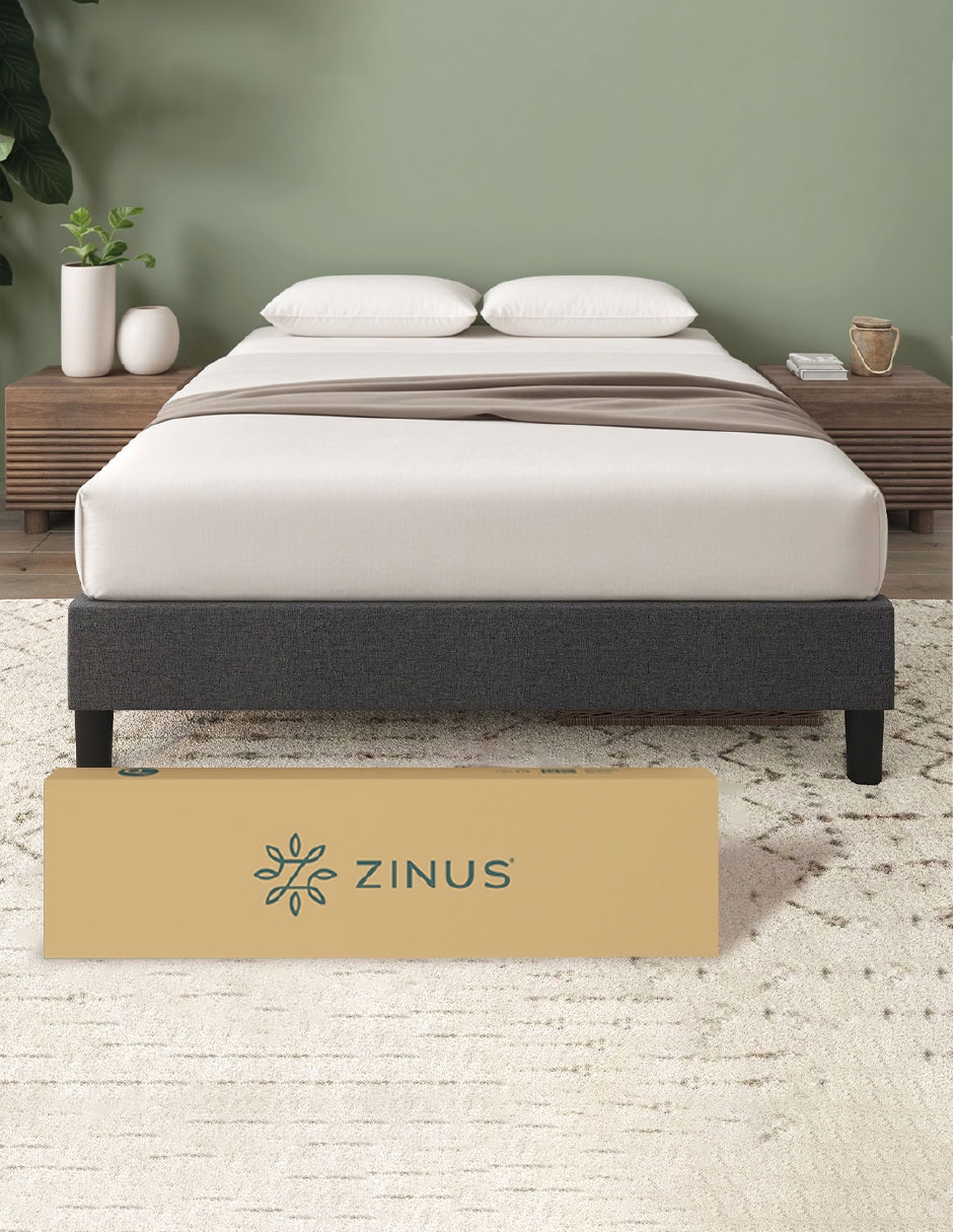 Base para cama armable Curtis de chapa madera