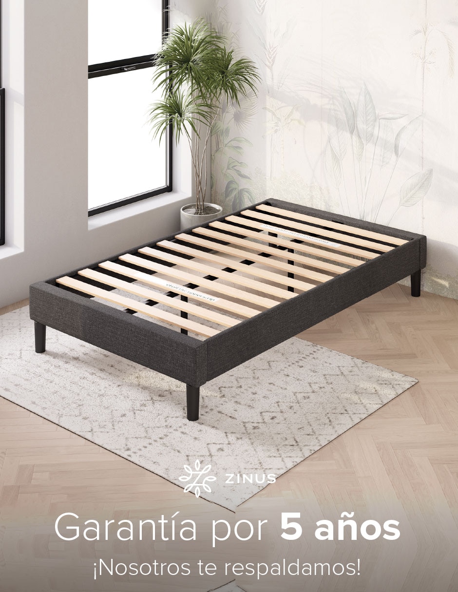 Base para cama armable Curtis de chapa madera 7