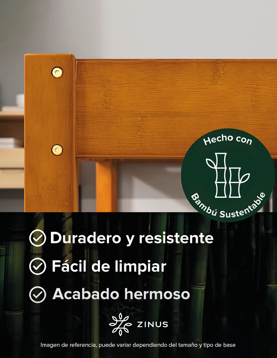 Base para cama armable Ellie de madera 4