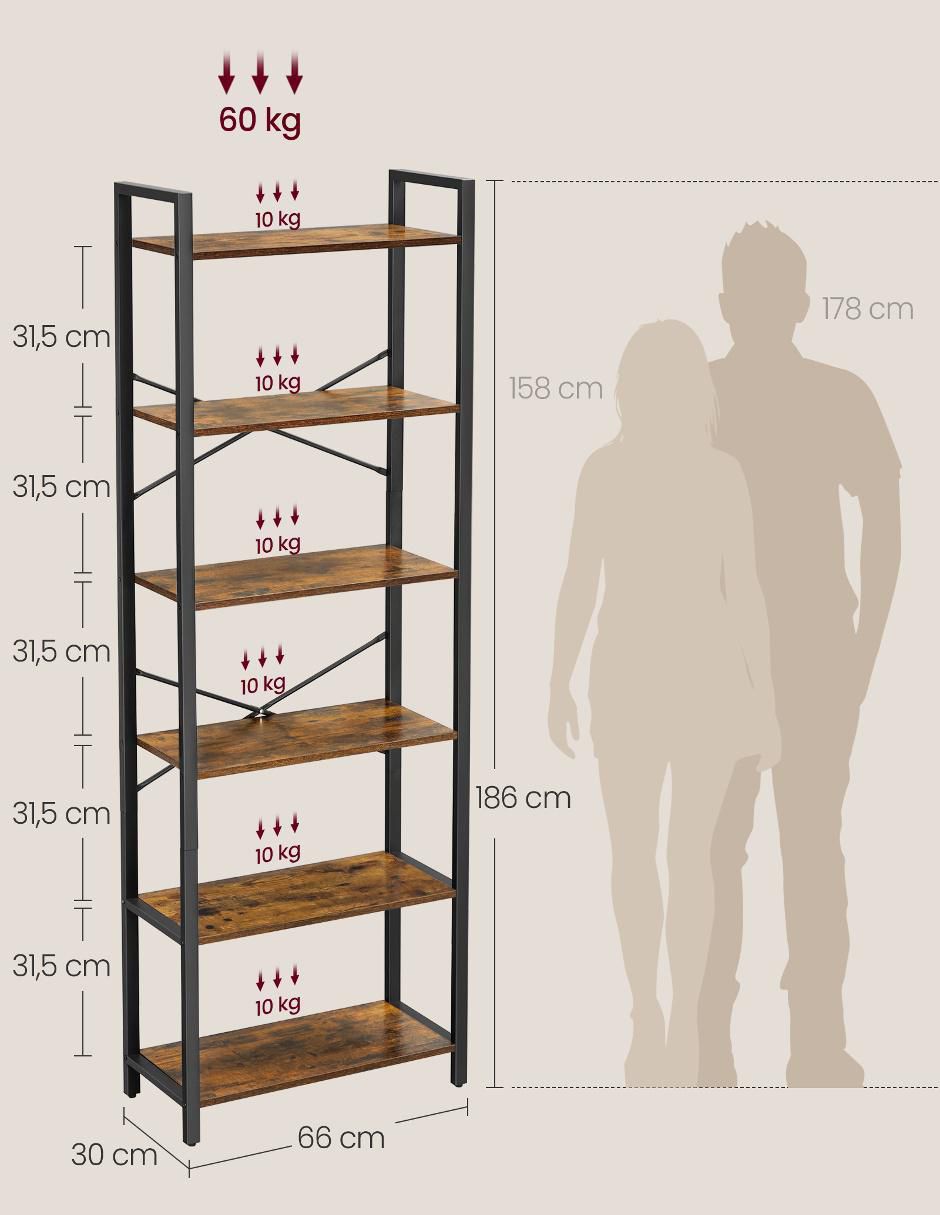 Librero armable Barnet de madera 4