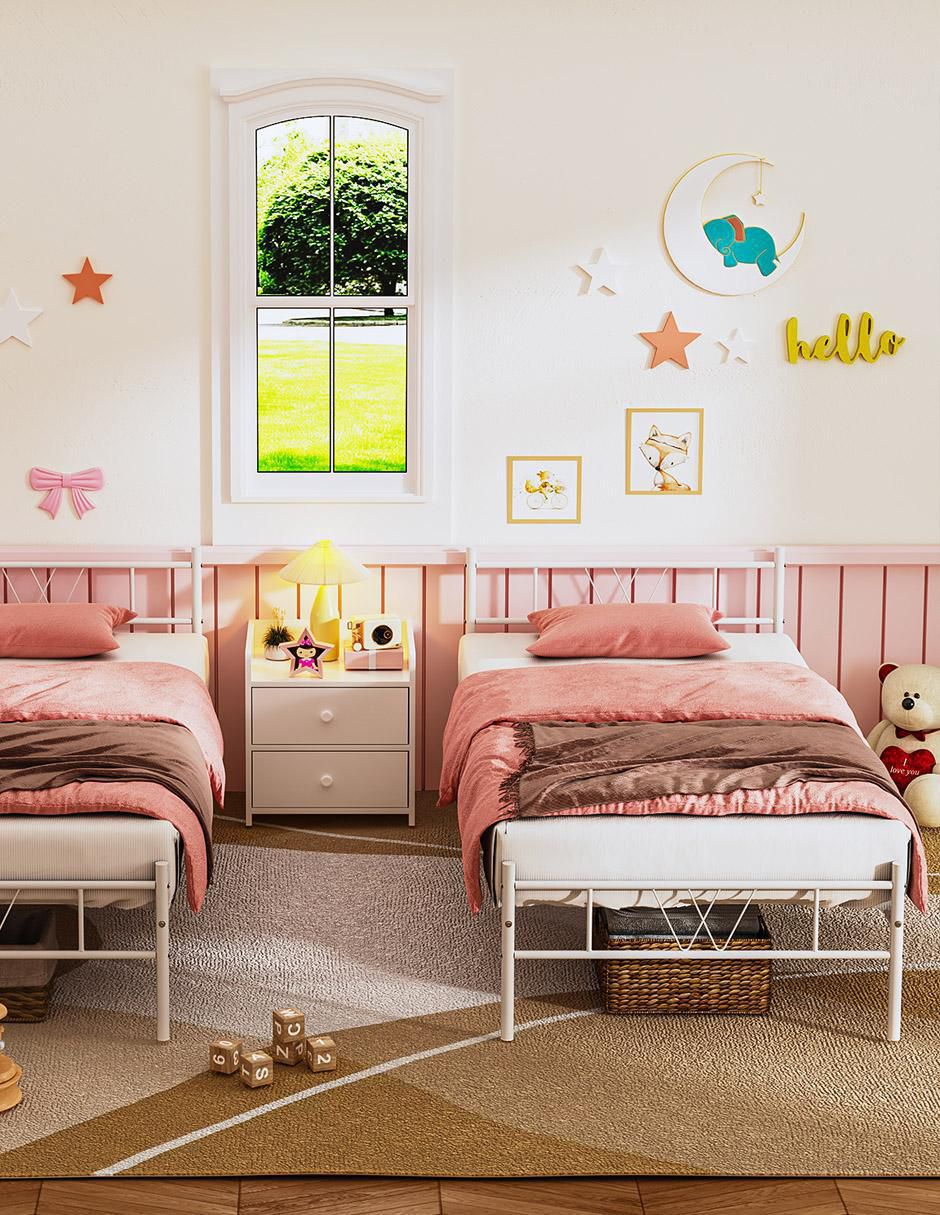 Base para cama armable Koke de metal individual 5