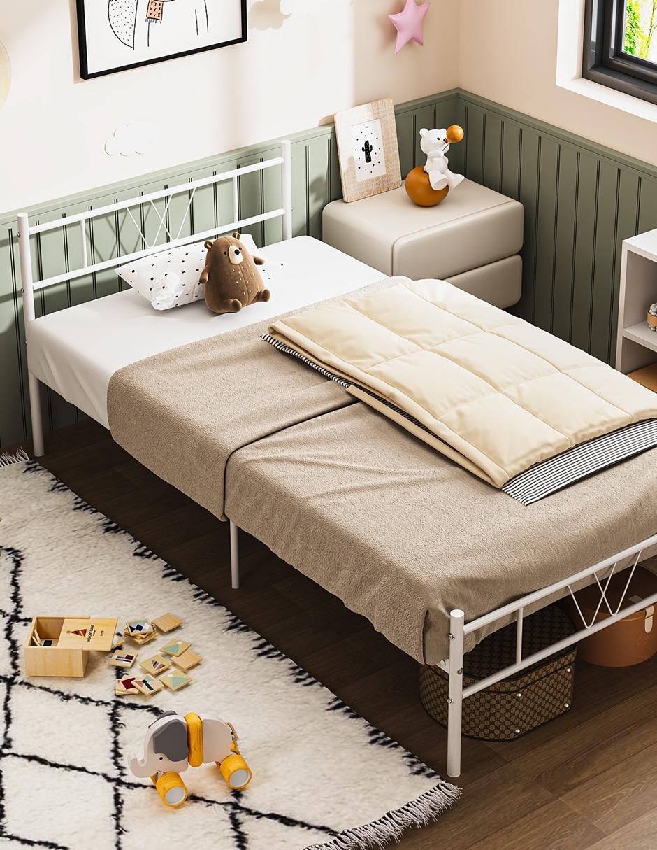 Base para cama armable Koke de metal individual 9