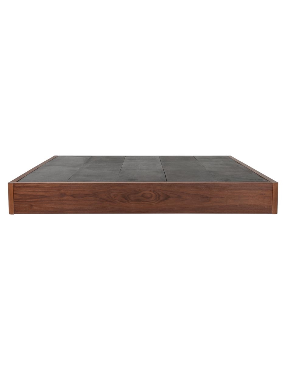 Base para cama armable Nusa de madera álamo King Size 3