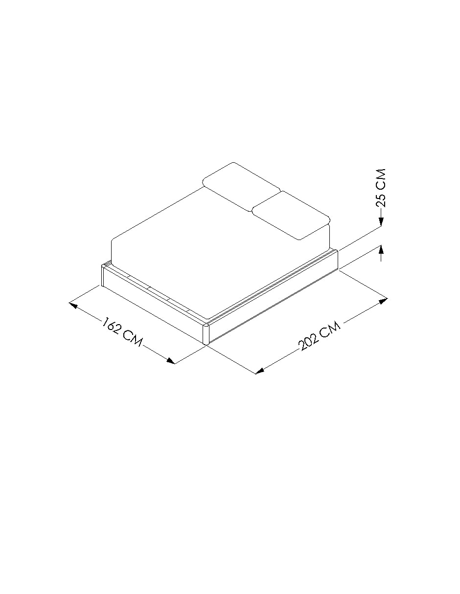Base para cama armable Nusa de madera álamo Queen Size 8