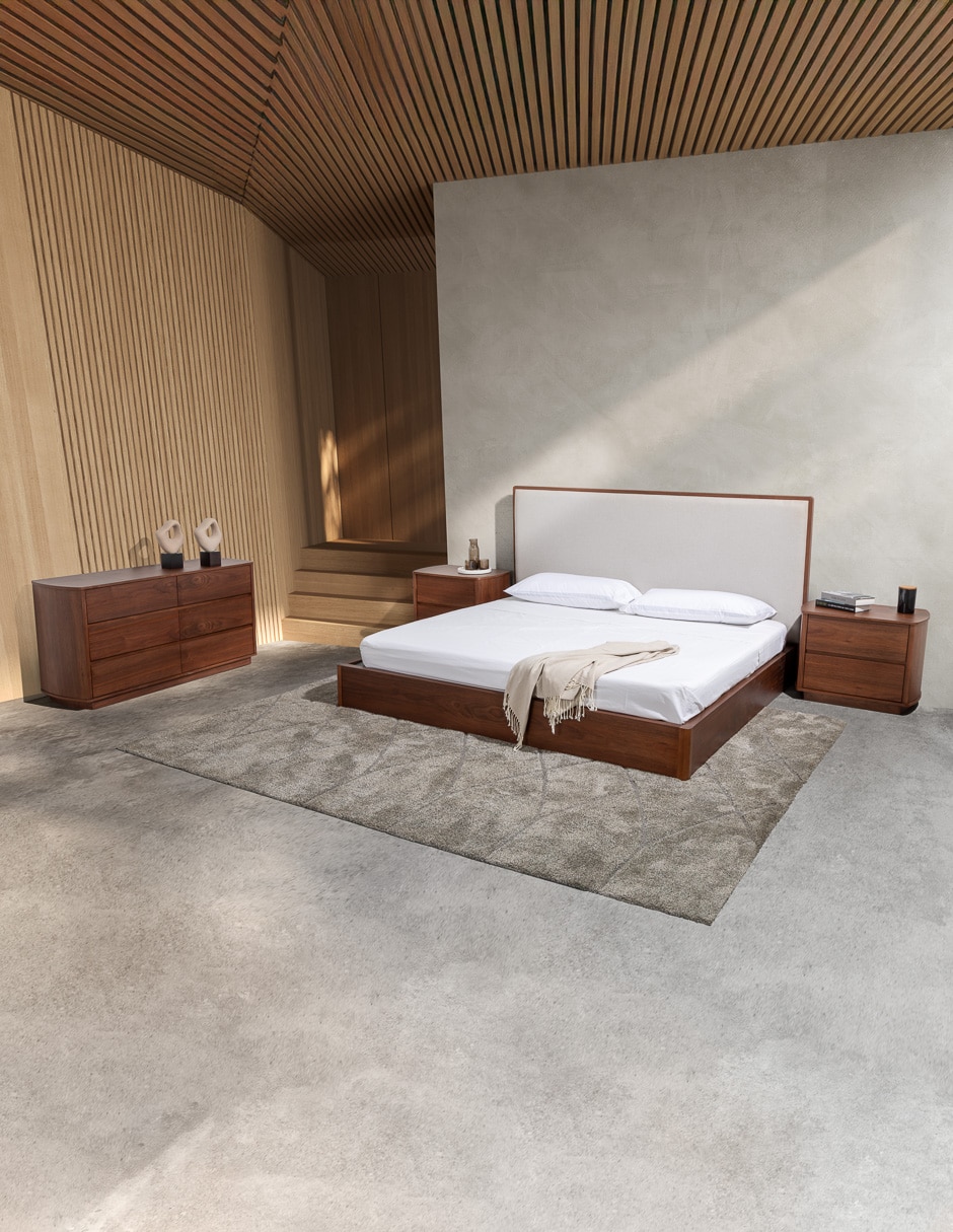 Base para cama armable Nusa de madera álamo matrimonial 7