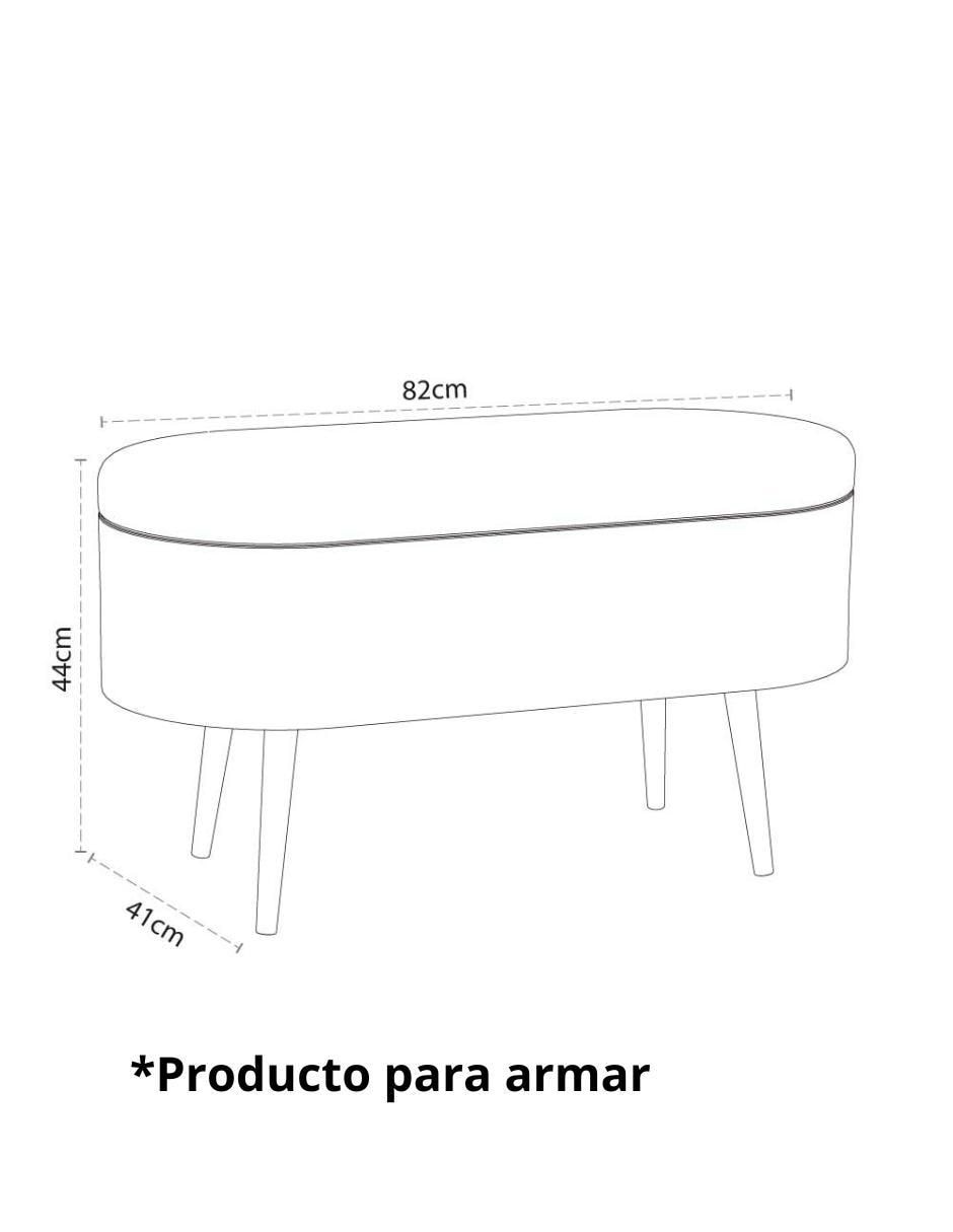 Pie de cama Lugano de madera 7