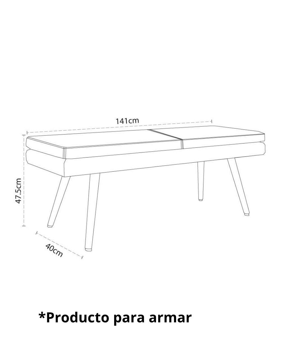 Pie de cama Tanger de madera 6