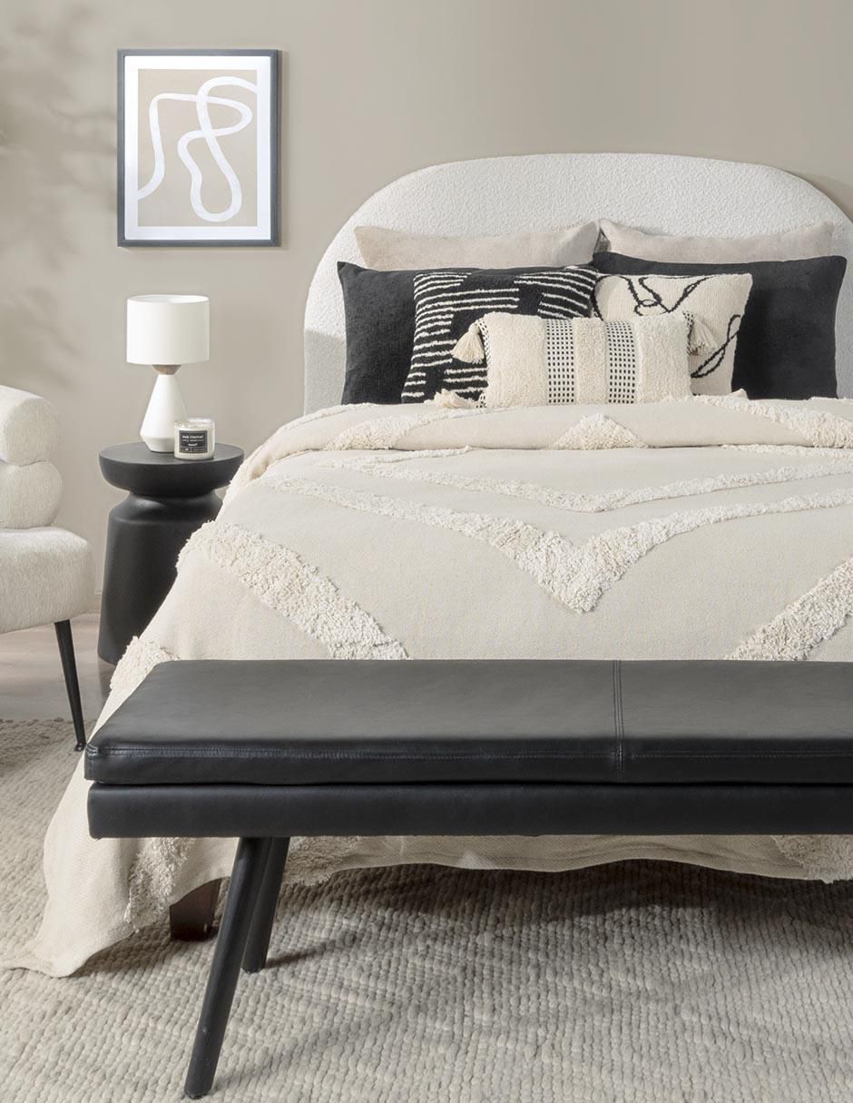 Pie de cama Tanger de madera 5