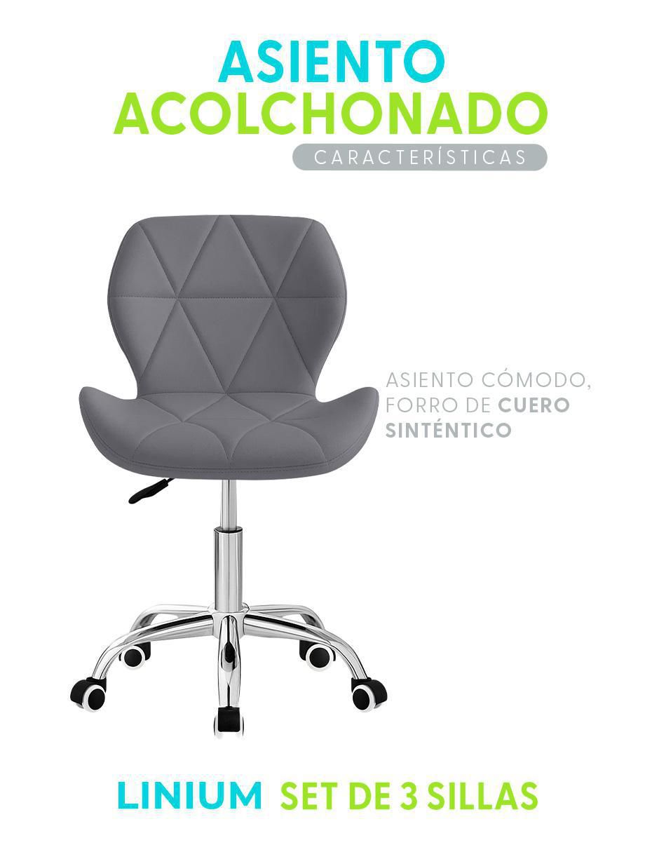 Silla de escritorio 3 piezas Linium