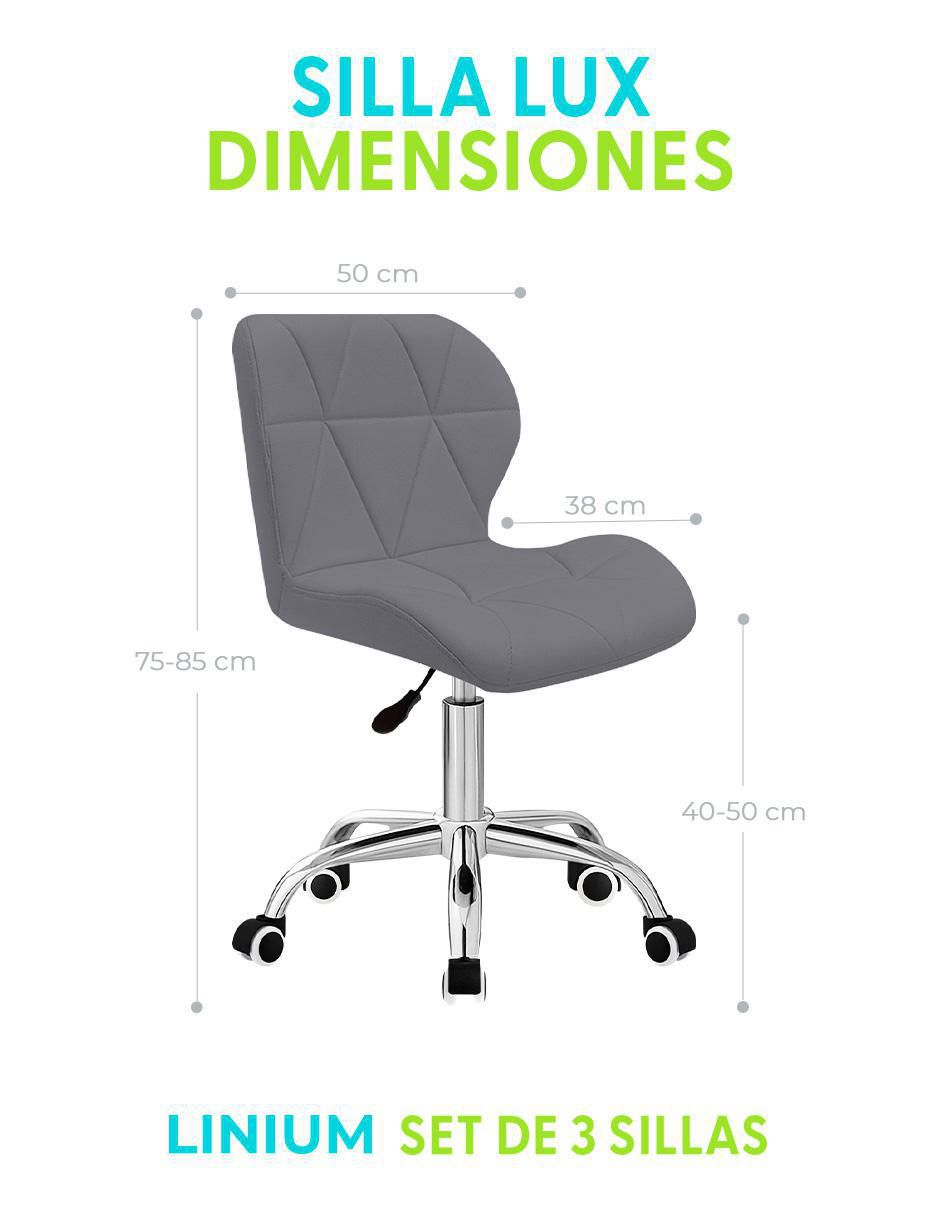 Silla de escritorio 3 piezas Linium