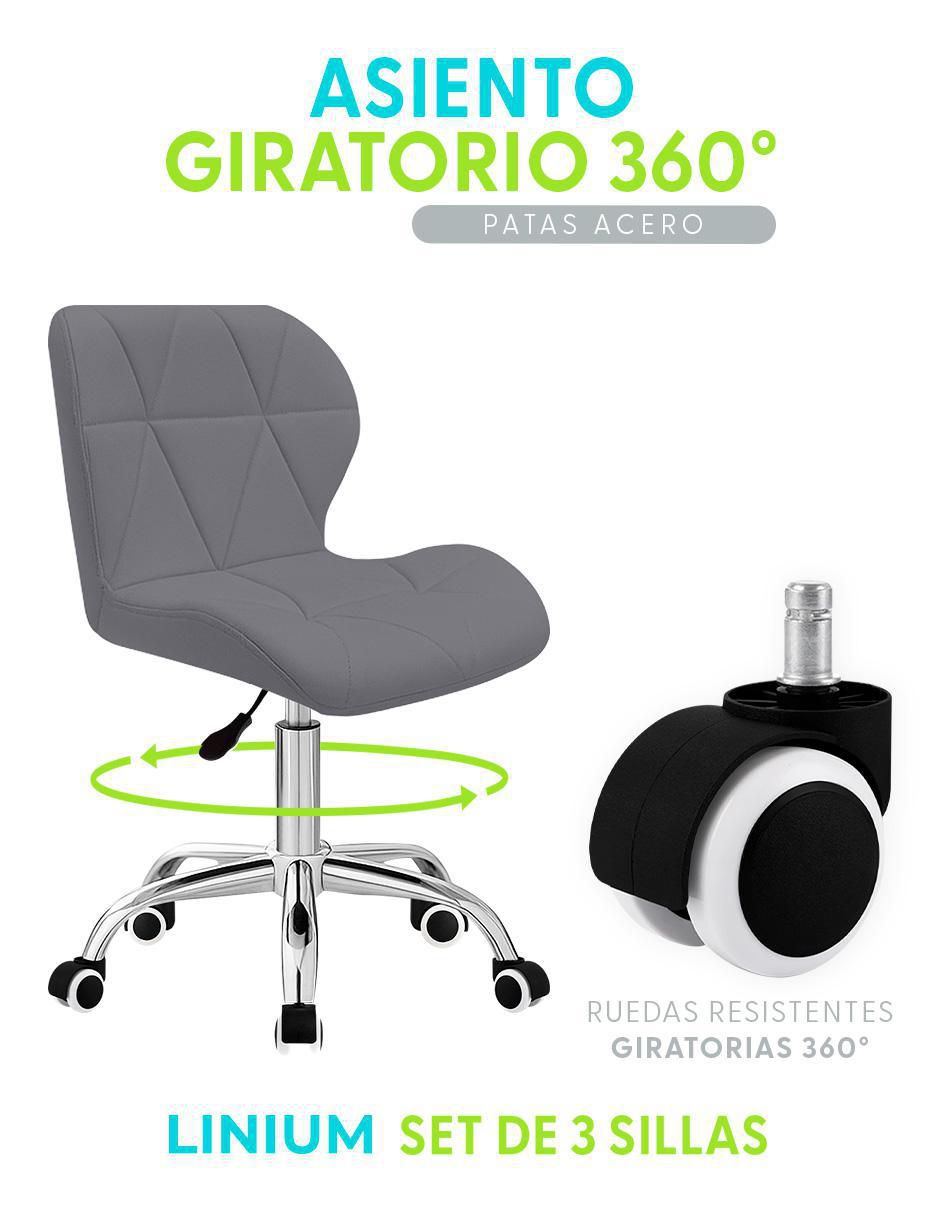 Silla de escritorio 3 piezas Linium