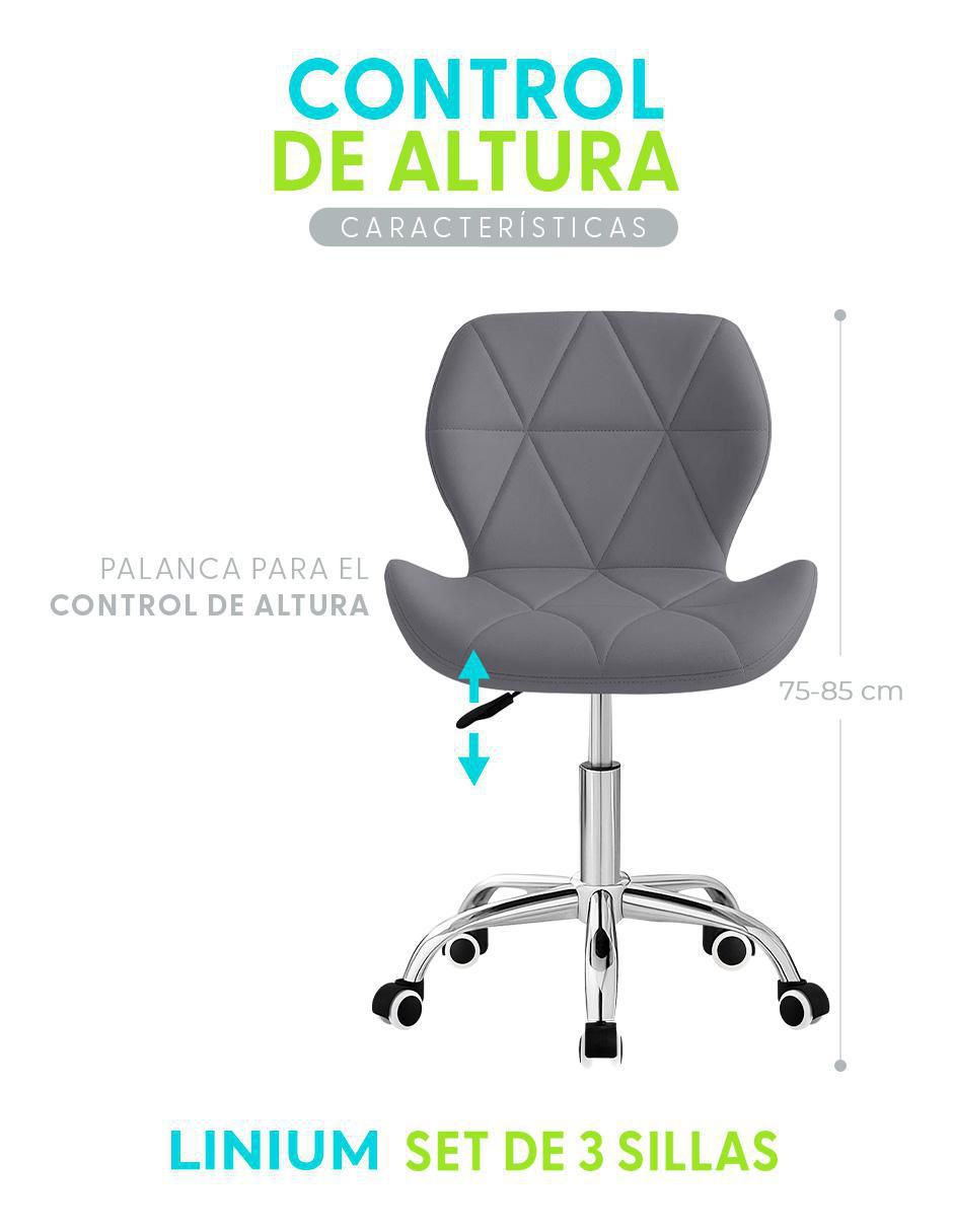 Silla de escritorio 3 piezas Linium