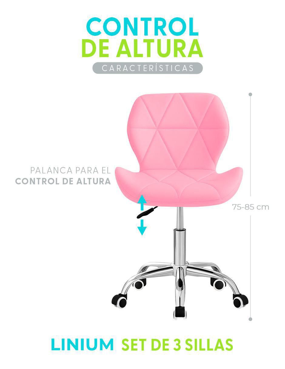 Silla de escritorio 3 piezas 6