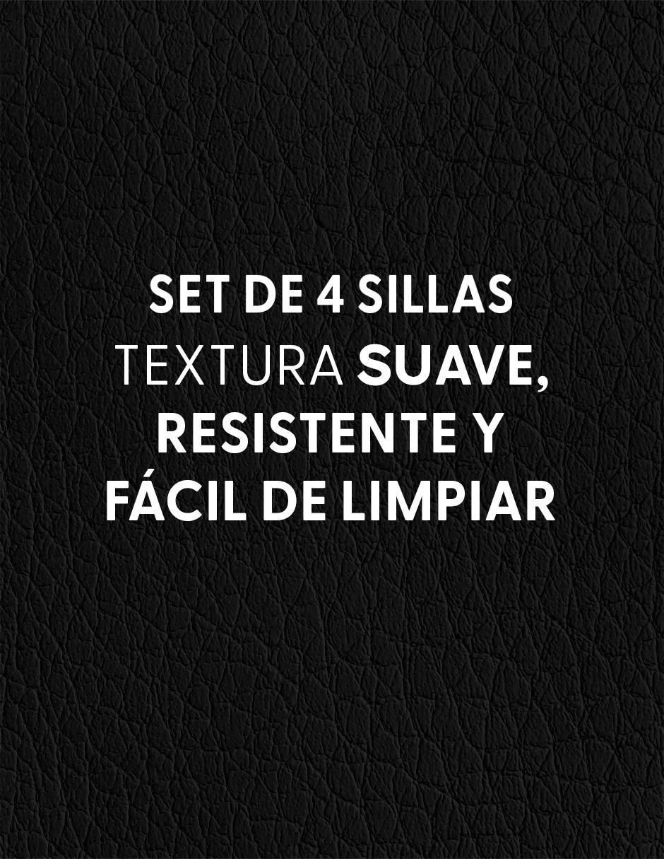 Silla de escritorio 4 piezas Linium