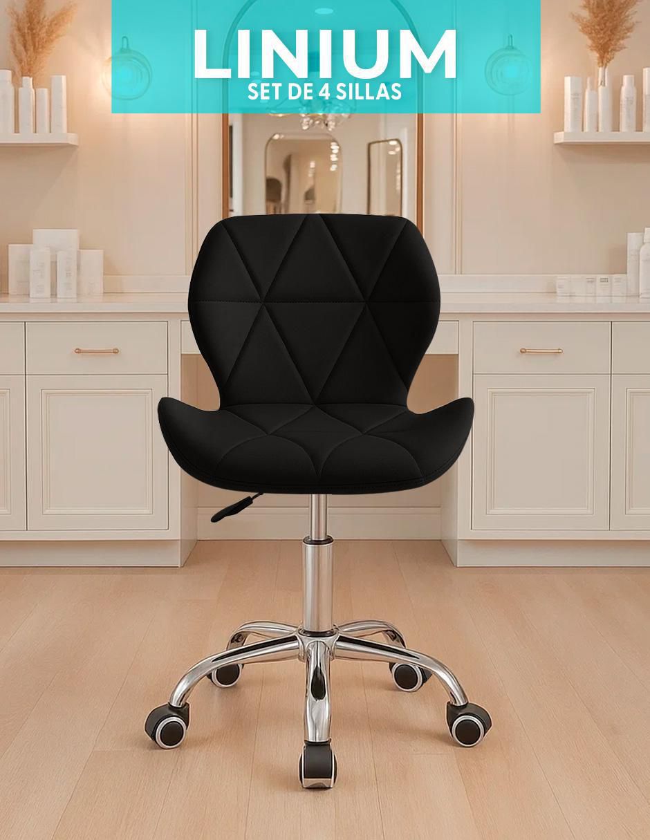 Silla de escritorio 4 piezas Linium