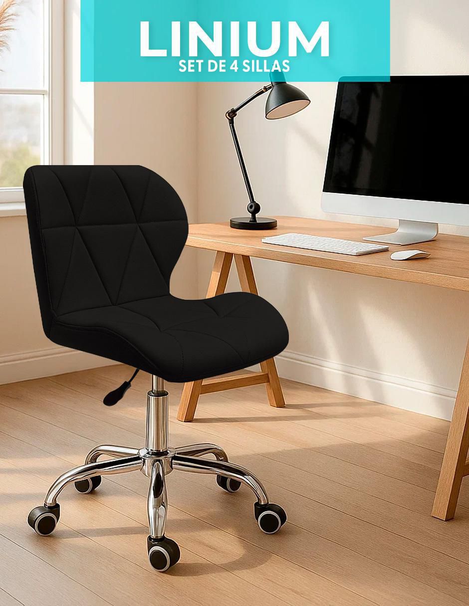 Silla de escritorio 4 piezas Linium