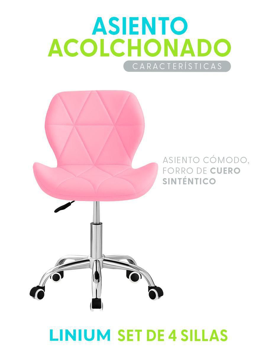 Silla de escritorio 4 piezas 2