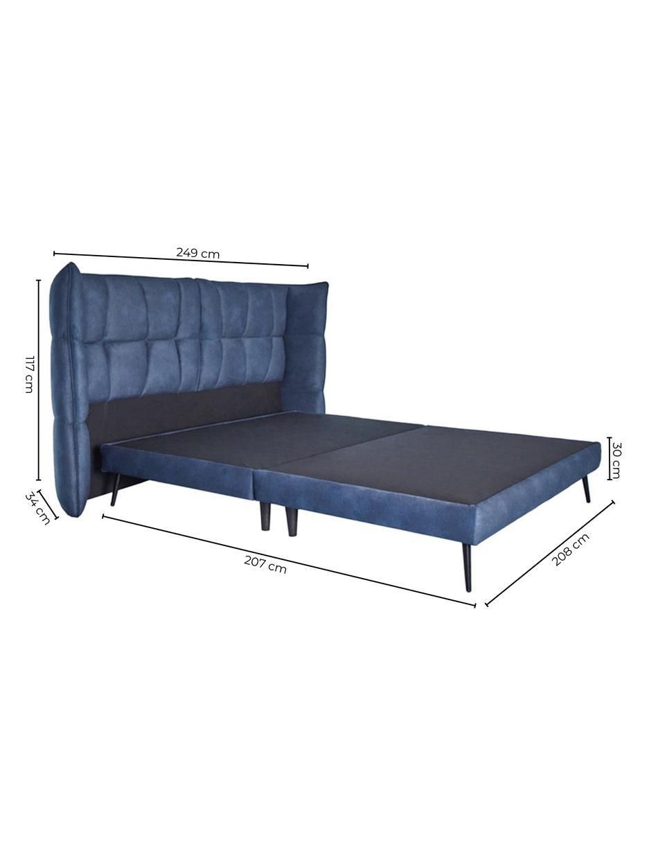 Cama Sanft de tela King size 9
