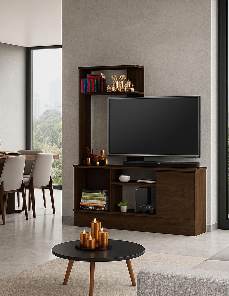 Mueble de TV armable de melamina 4