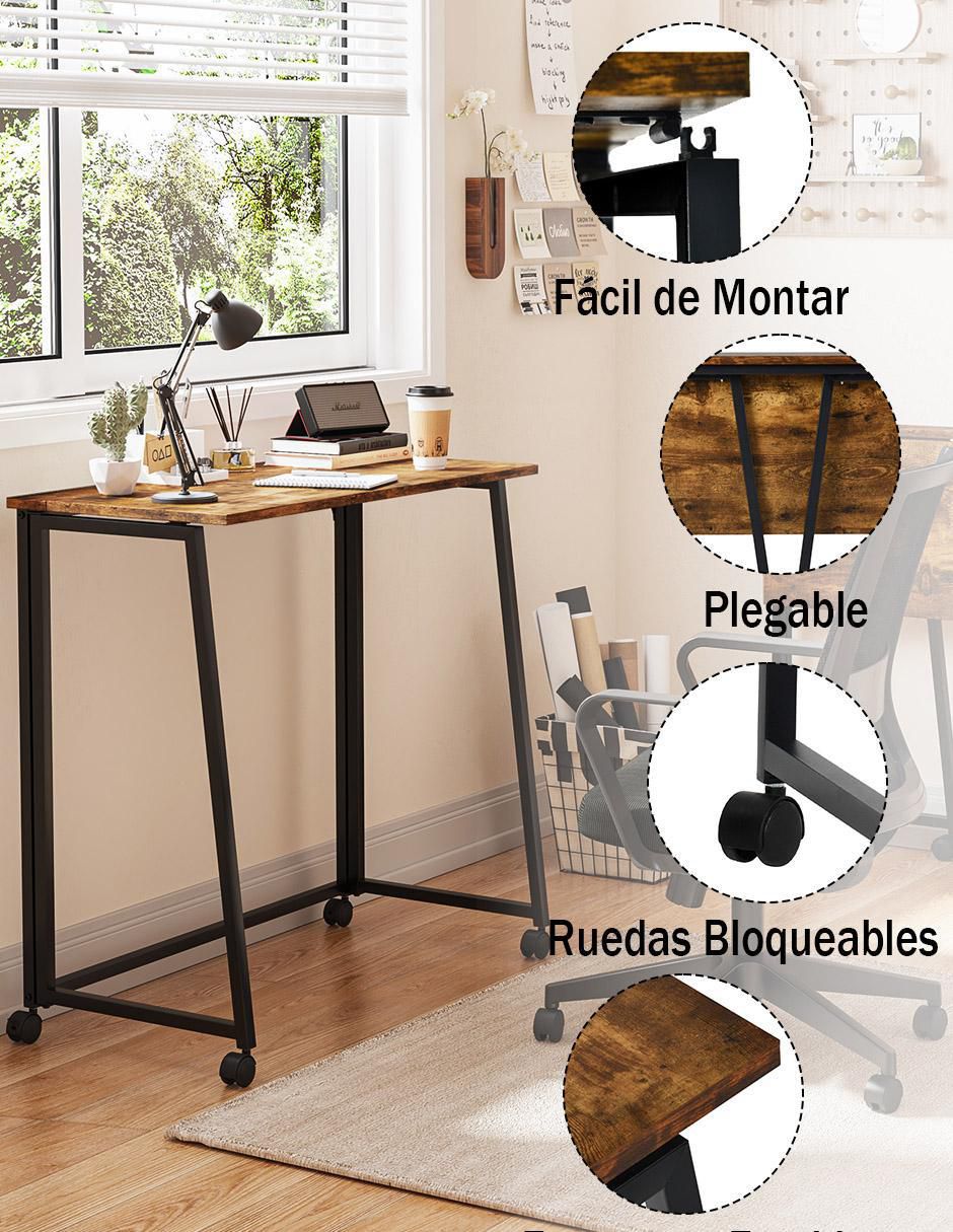 Escritorio armable Ascoli Vintage de aglomerado 9