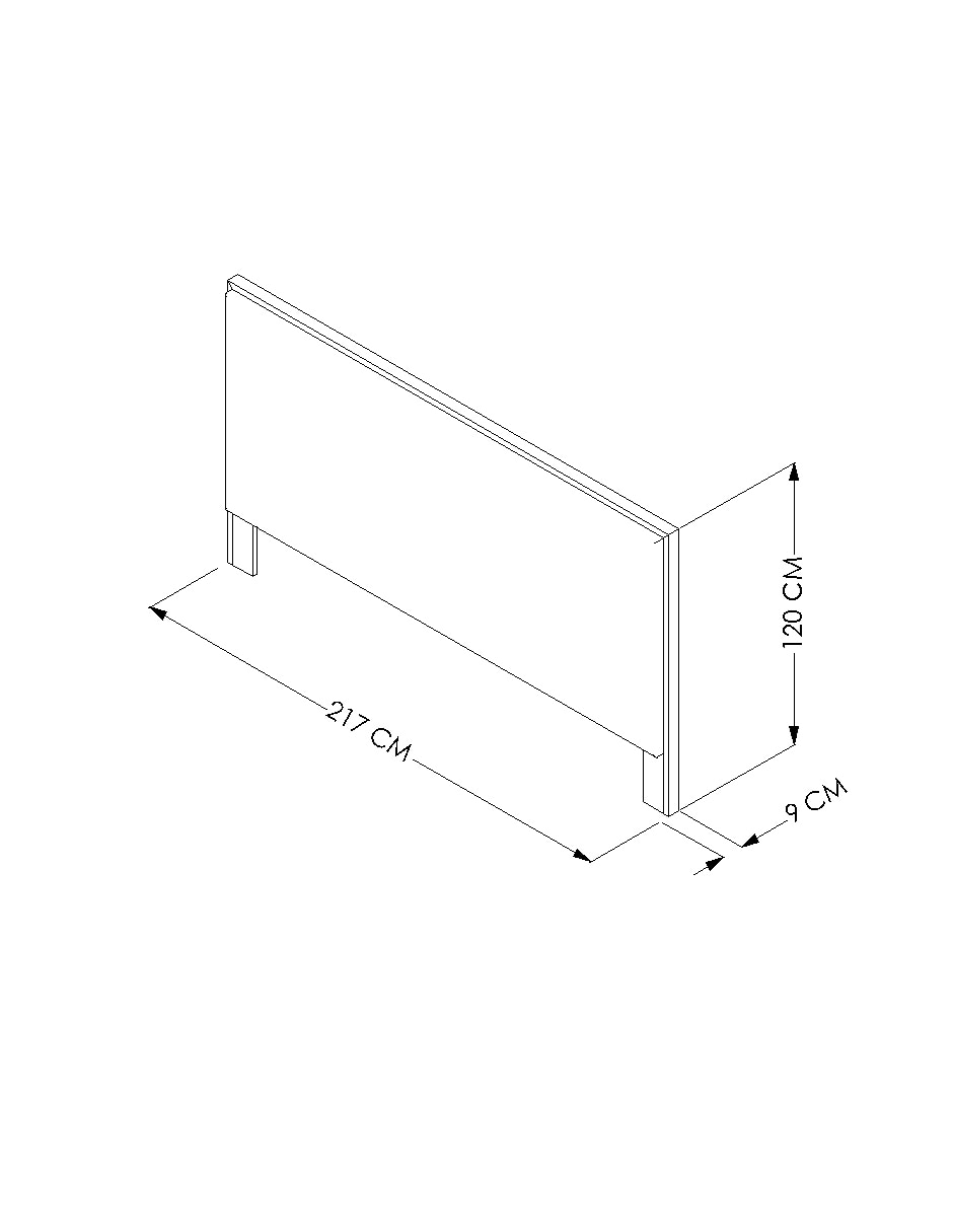 Cabecera Nusa de madera y tela 8