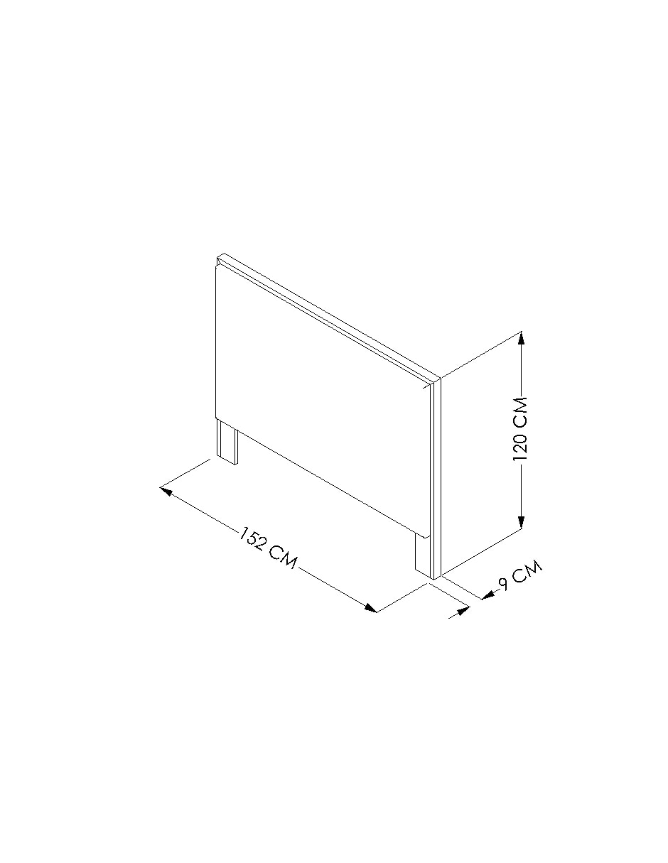 Cabecera Nusa de madera y tela 8