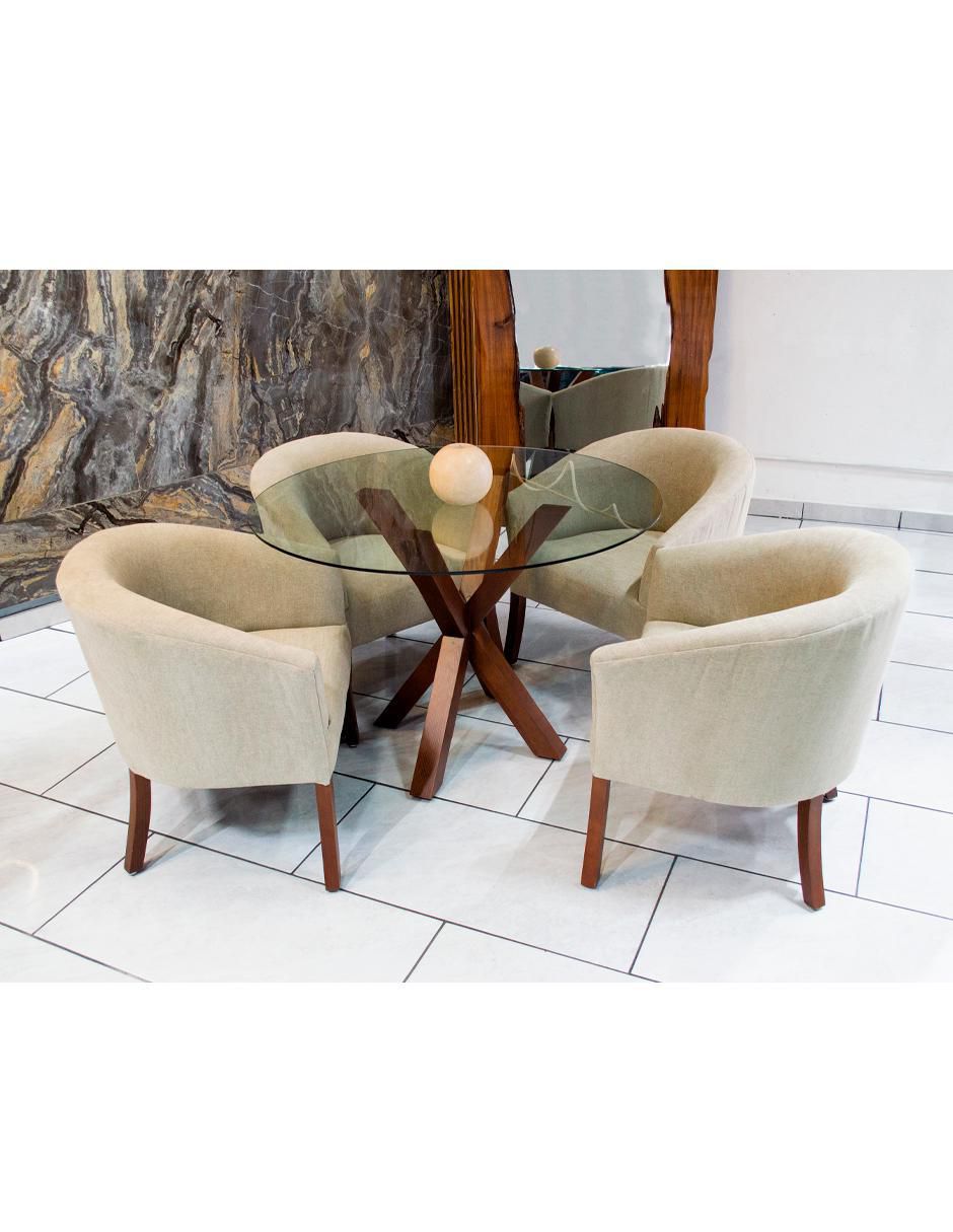 Comedor para 4 personas de cristal 2